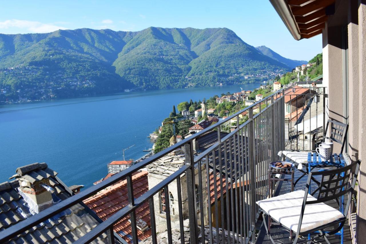 Romantic Home Stone With Amazing View Lake Of Como And Oleandra Laglio Zewnętrze zdjęcie