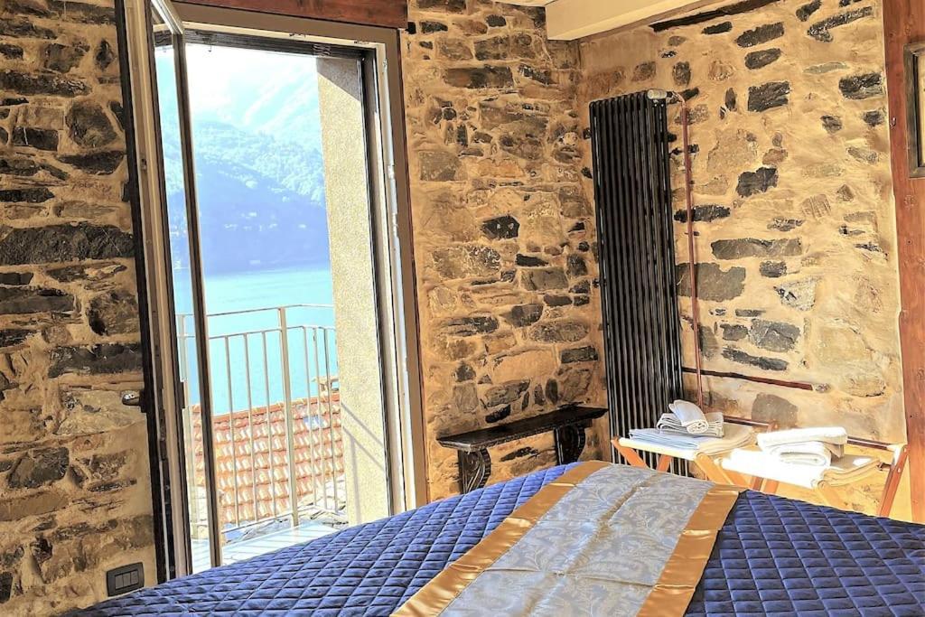 Romantic Home Stone With Amazing View Lake Of Como And Oleandra Laglio Zewnętrze zdjęcie
